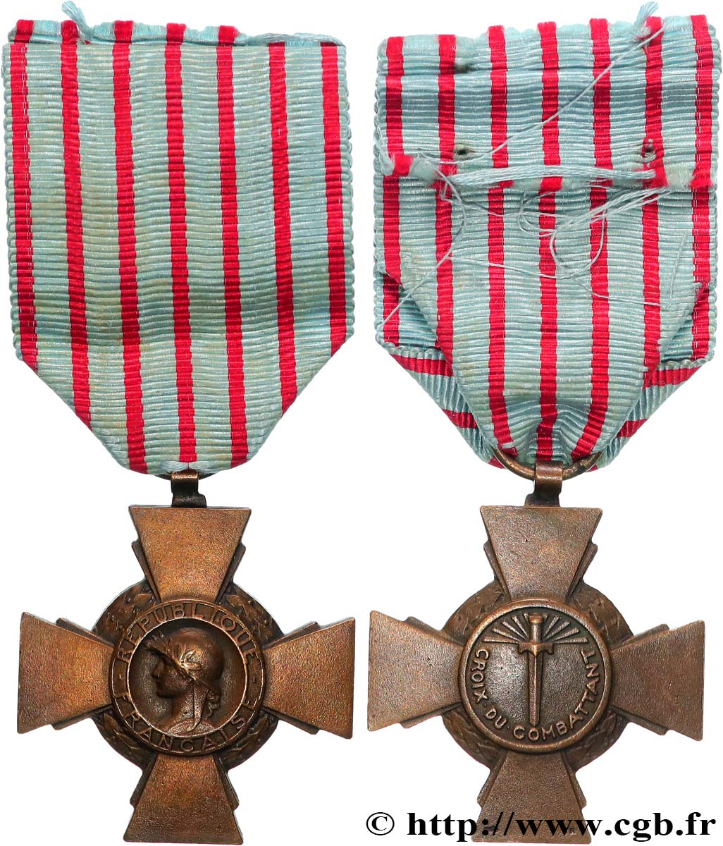 III REPUBLIC Croix du combattant XF