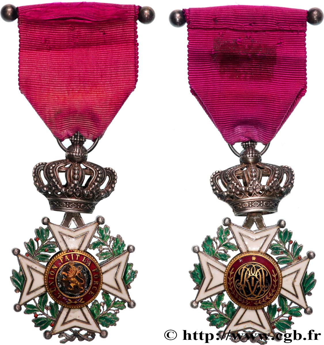 BELGIQUE - ROYAUME DE BELGIQUE - LÉOPOLD II Médaille, Ordre de Léopold, Chevalier TTB+