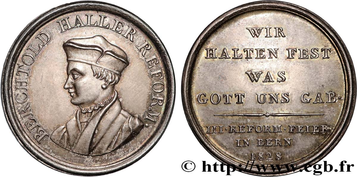 SUISSE Médaille, 300e anniversaire de la réformation de Bern SUP