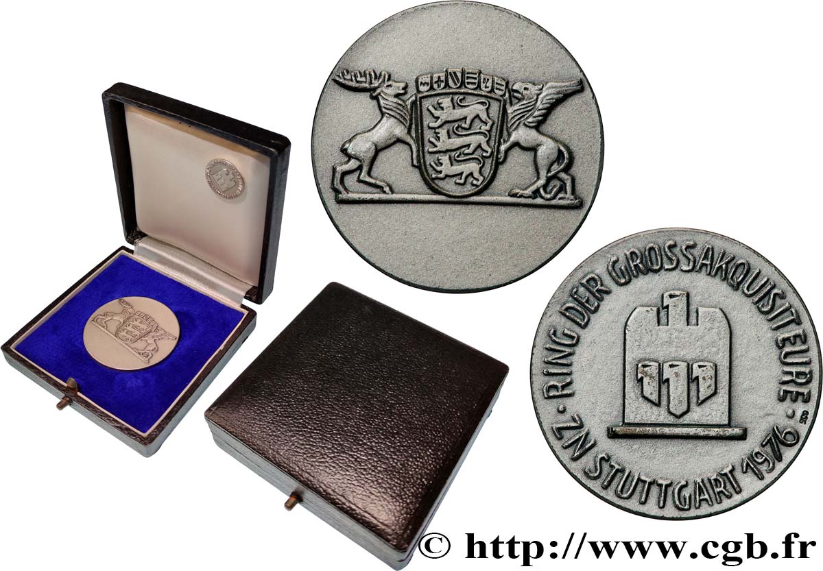 DEUTSCHLAND Médaille, ZN Stuttgart VZ