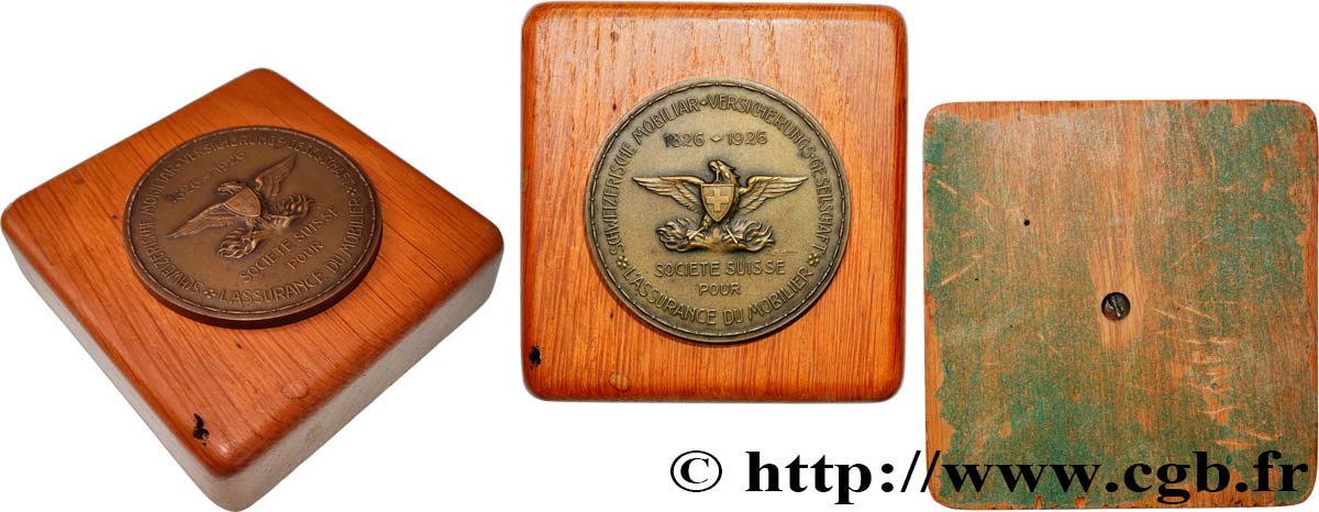 SUISSE Médaille, Centenaire de la Schweizerische mobiliar fVZ