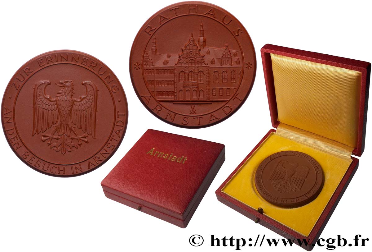 ALLEMAGNE Médaille, Rathaus, Visite à Arnstadt SUP