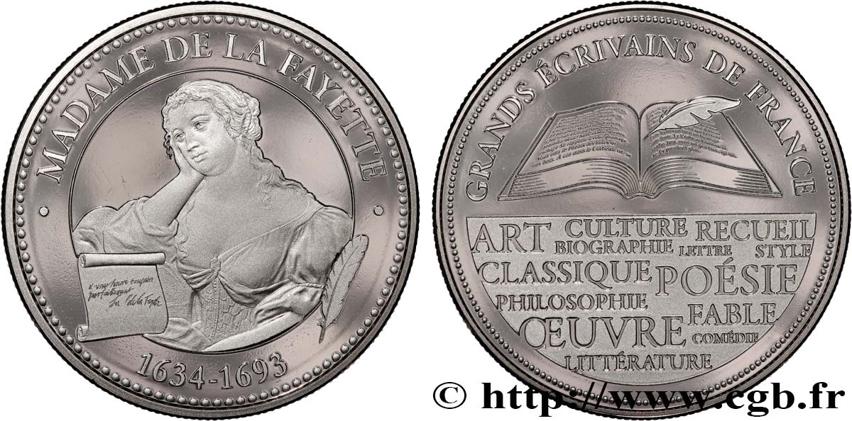 LITERATURE : WRITERS - POETS Médaille, Madame de la Fayette MS