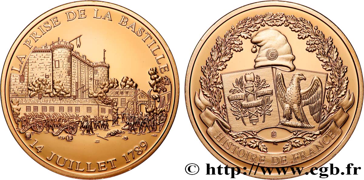 HISTOIRE DE FRANCE Médaille, Prise de la Bastille SC