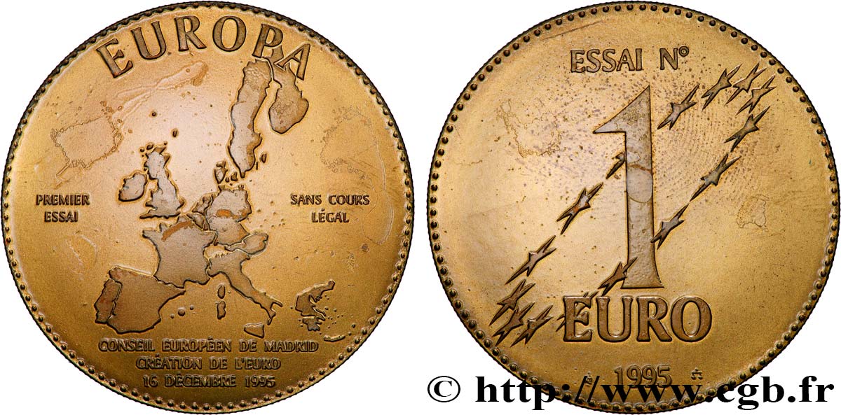 QUINTA REPUBLICA FRANCESA Essai 1 Euro MBC+