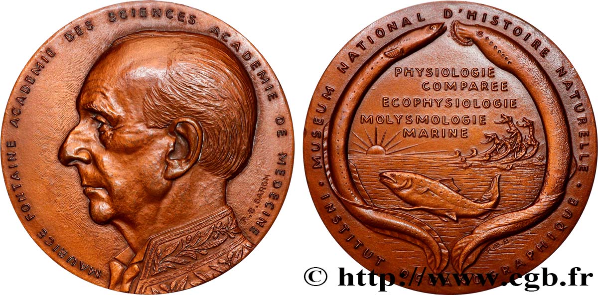 SCIENCES & SCIENTIFIQUES Médaille, Maurice Alfred Fontaine VZ