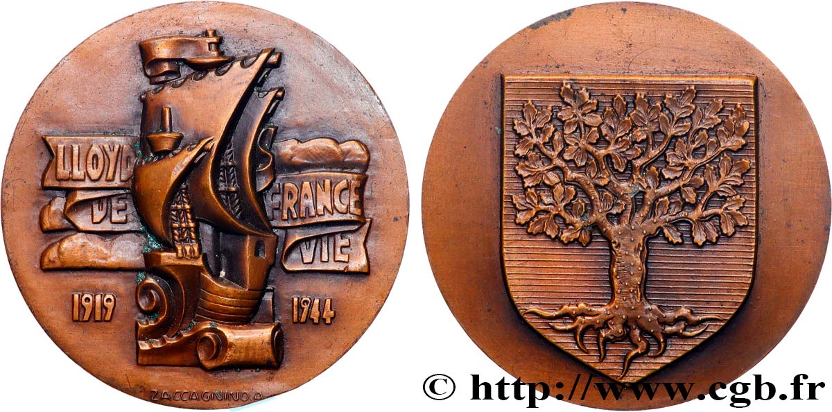 INSURANCES Médaille, 25e anniversaire de Lloyd de France-Vie AU