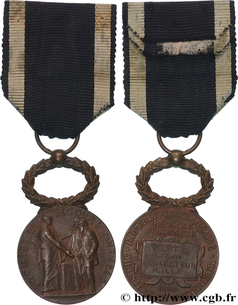 LES ASSURANCES Médaille d’honneur, Société de secours mutuels q.SPL