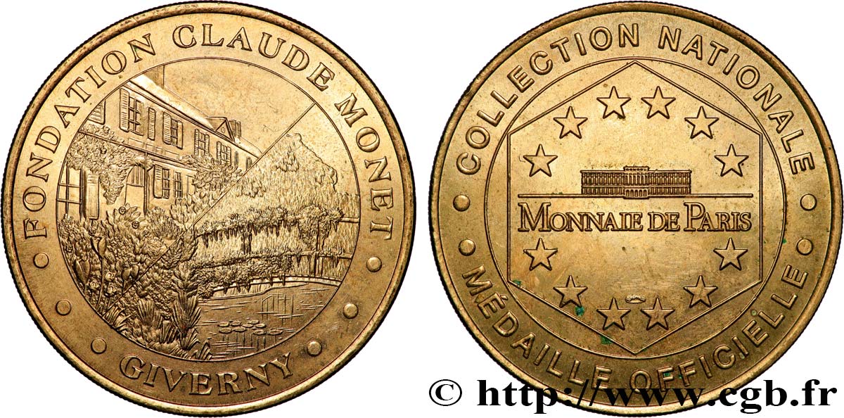 TOURISTIC MEDALS Médaille touristique, Fondation Claude Monet, Giverny q.SPL