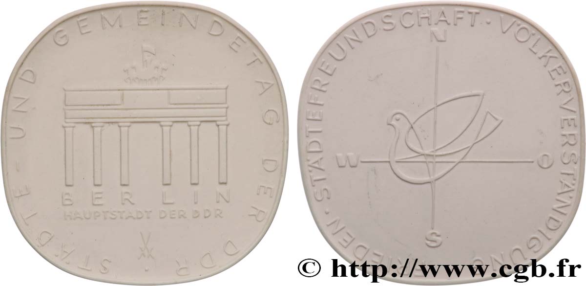 GERMANY Médaille, Journées des villes et municipaux de la RDA AU