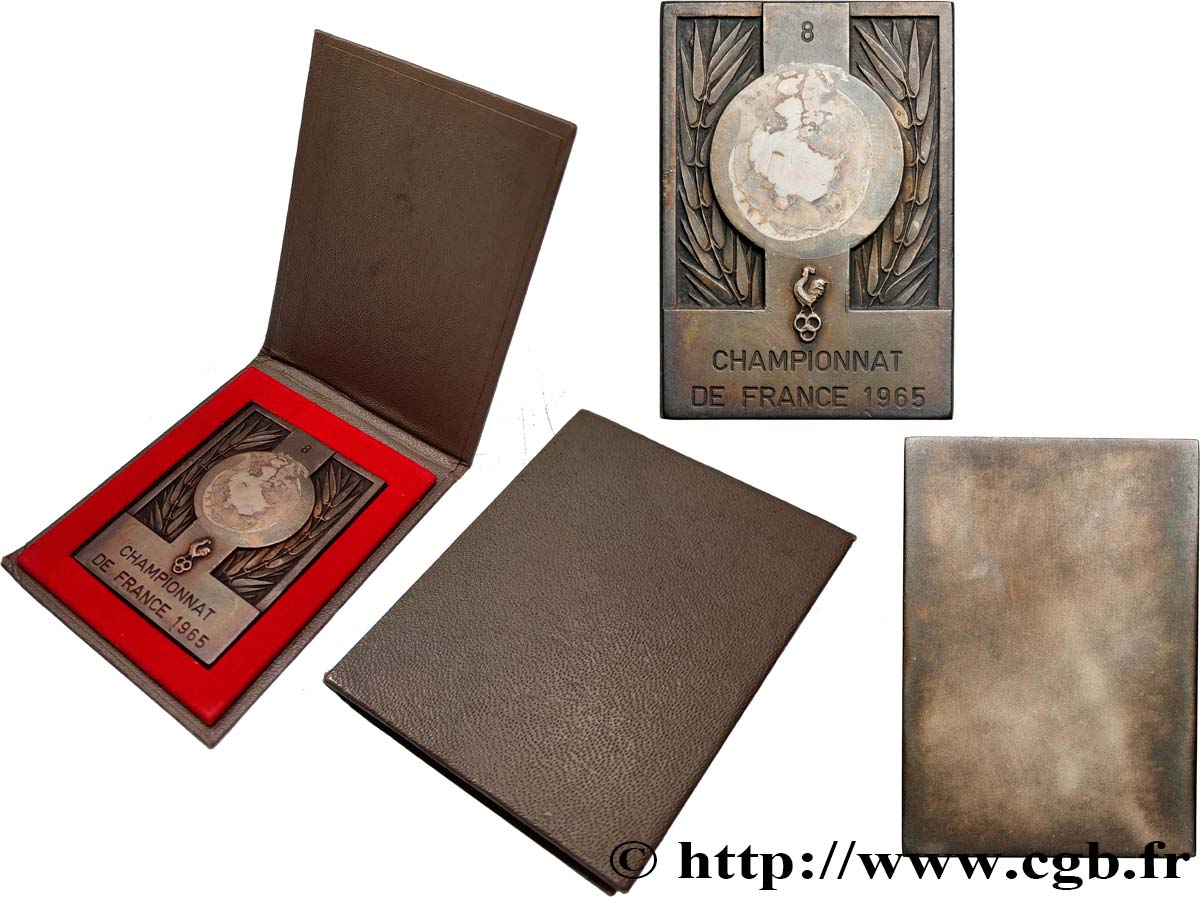 CINQUIÈME RÉPUBLIQUE Plaquette, Championnat de France TTB