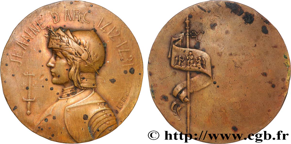 PERSONNAGES CÉLÈBRES Médaille, Jeanne d’arc XF