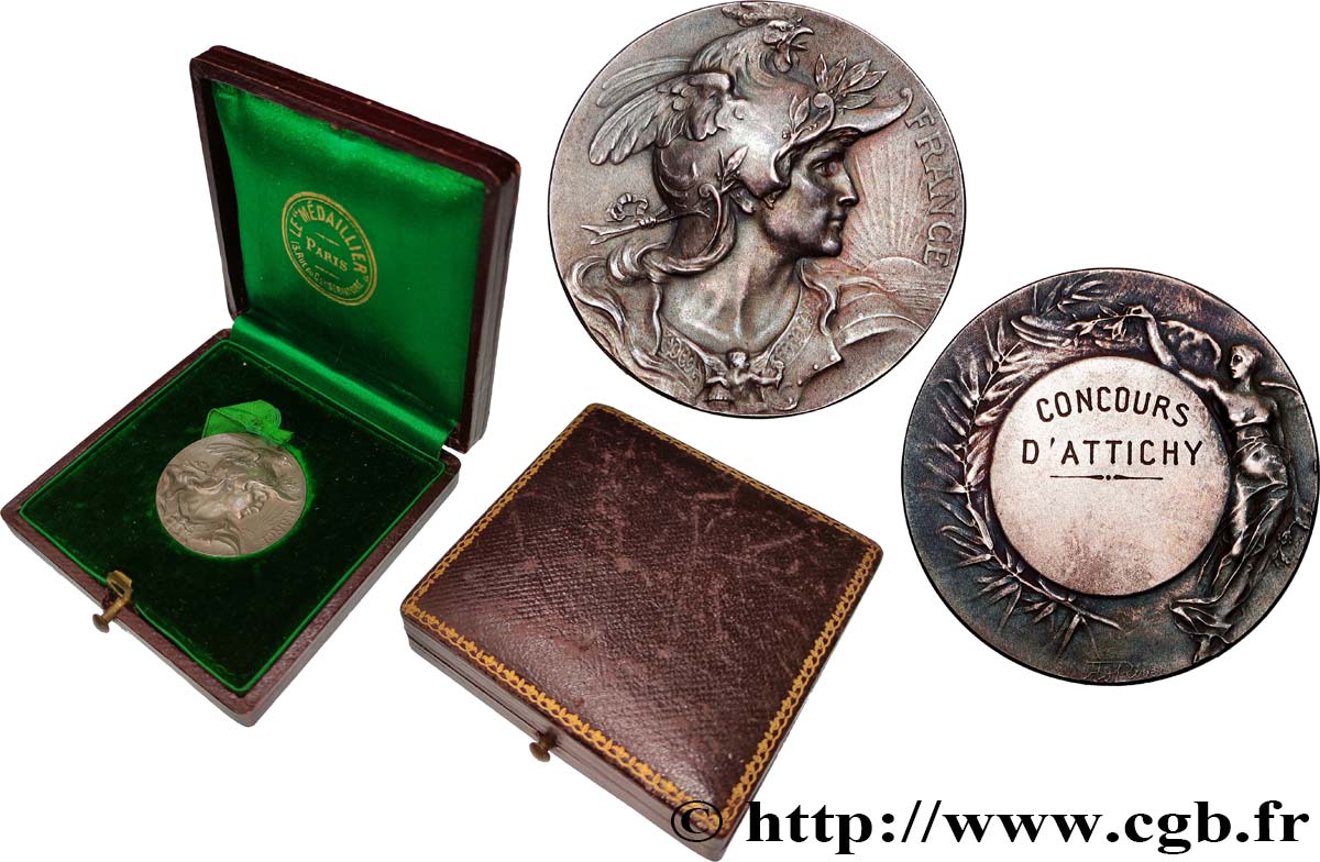 DRITTE FRANZOSISCHE REPUBLIK Médaille, FRANCE, Concours d’Attichy fVZ