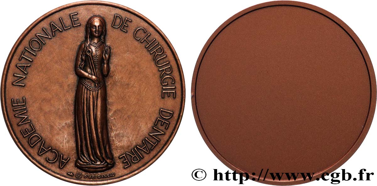 MÉDECINE - SOCIÉTÉS MÉDICALES - MÉDECINS Médaille, Académie nationale de chirurgie dentaire AU