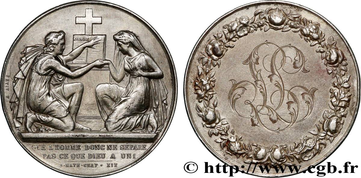 AMOUR ET MARIAGE Médaille de mariage XF