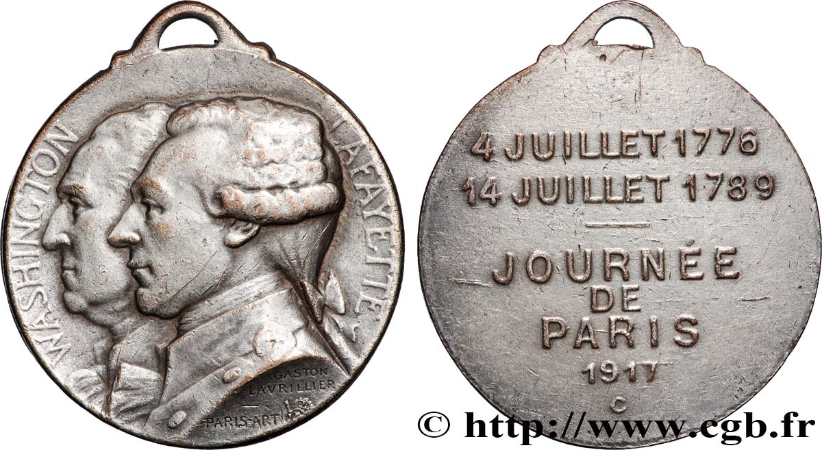 III REPUBLIC Médaille, Journée de Paris AU
