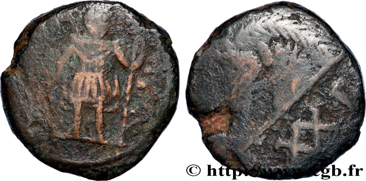 AFRICA - VANDALO - SEMIAUTONOMO - CARTAGINESE MONETAZIONE Bronze ou 21 nummi, au buste de cheval MB