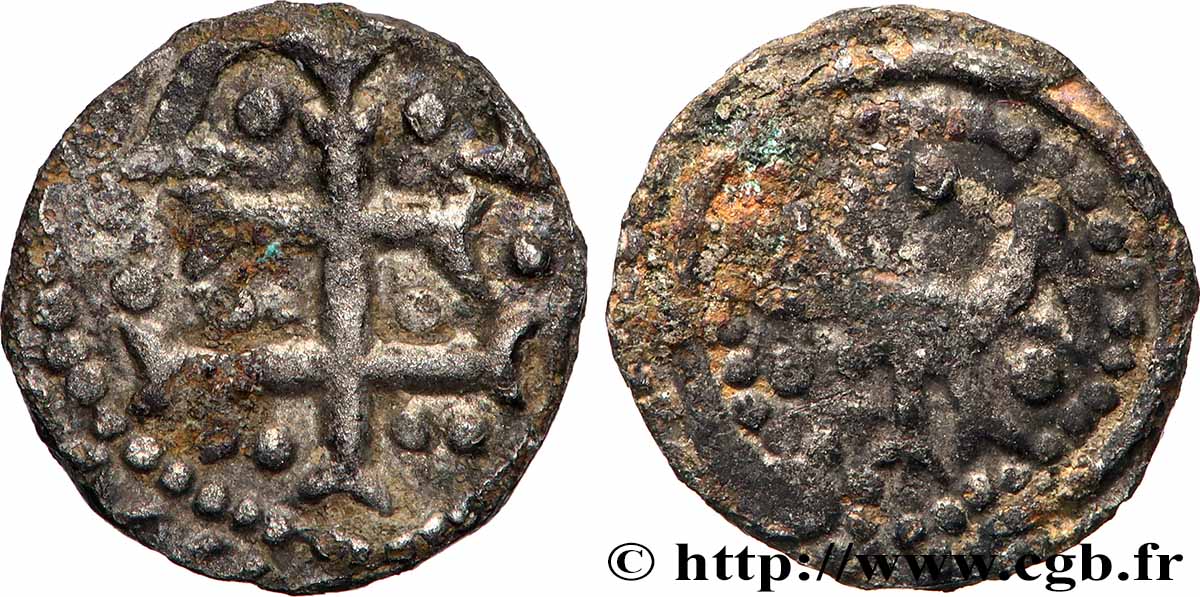 MEROVINGIAN COINS Denier fSS/S