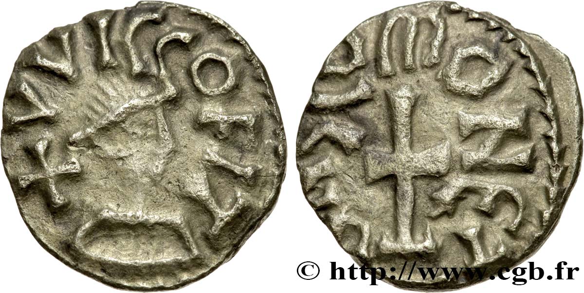 QUENTOVIC (WICVS IN PONTIO) Triens, monétaire ANGLVS II, type XIc VF/XF