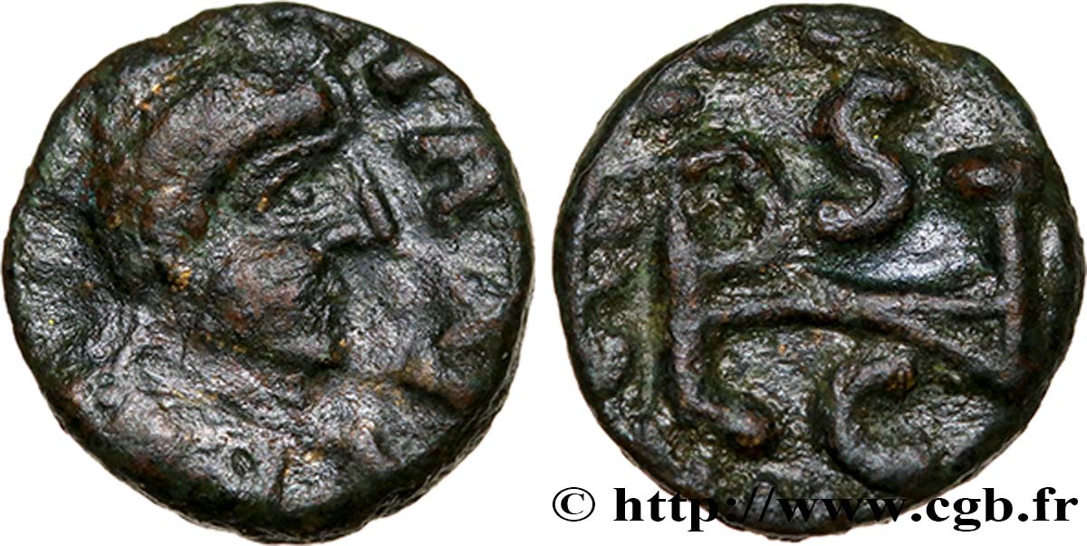 KINGDOM OF OSTROGOTH - ATHALARIC Nummus au monogramme XF