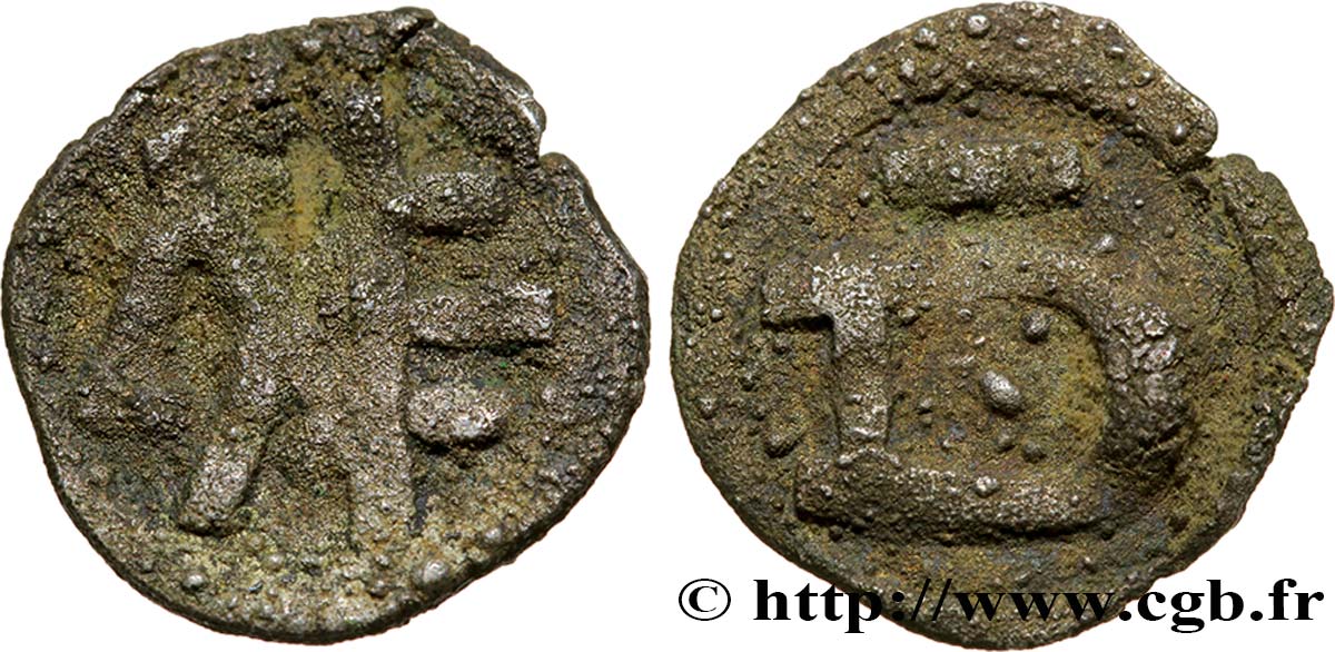 PAGUS MOSELLENSIS - METTIS - METZ (Moselle) - ANONYMOUS COINAGE Denier au monogramme ME SS/fSS