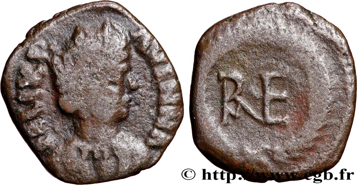 OSTROGOTHIC KINGDOM - RAVENNA - CITY COINAGE Bronze au monogramme MB