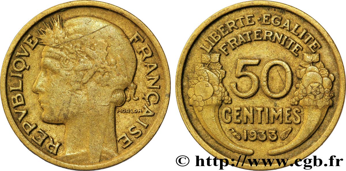 50 centimes Morlon 1933  F.192/11 TB35 