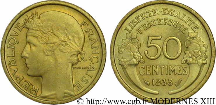 50 centimes Morlon 1938  F.192/14 SC63 