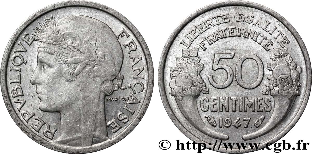 50 centimes Morlon, légère 1947 F.194/10 SUP58