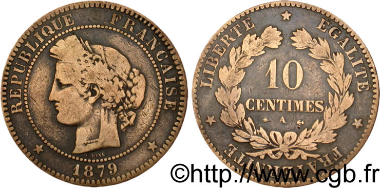 10 centimes Cérès 1879 Paris F.135/22 B12 
