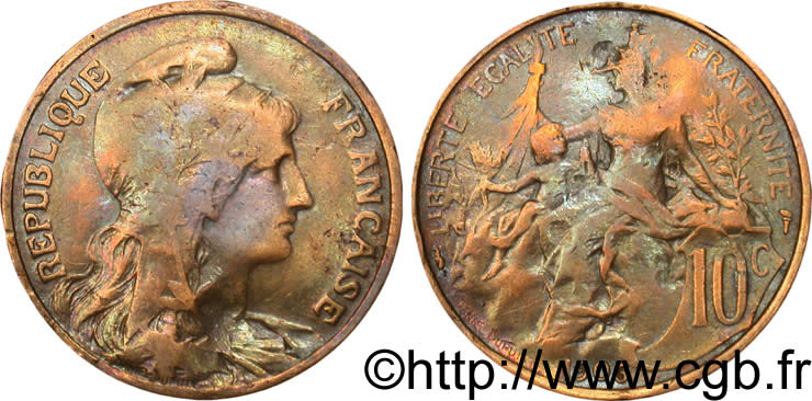 10 centimes Daniel-Dupuis 1906  F.136/15 B12 