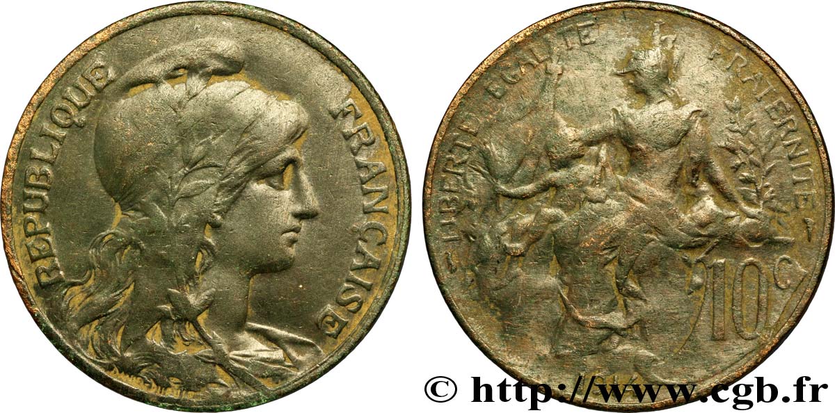 10 centimes Daniel-Dupuis 1914  F.136/23 TB35 