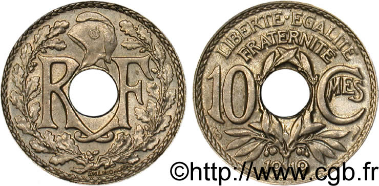 10 centimes Lindauer 1919  F.138/3 EBC58 