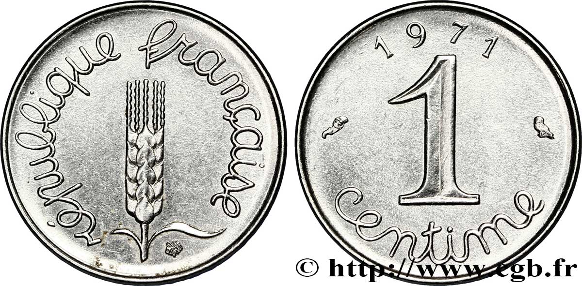 1 centime Épi 1971 Paris F.106/21 TTB50