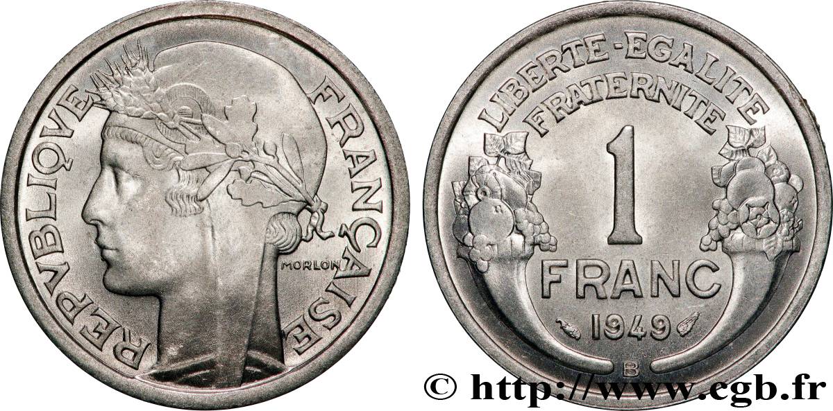 1 franc Morlon, légère 1949 Beaumont-Le-Roger F.221/16 SPL64