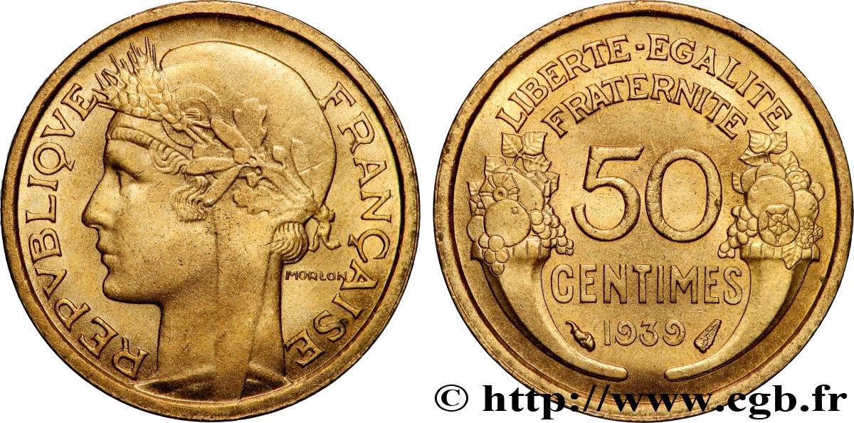50 centimes Morlon 1939 F.192/15 FDC65