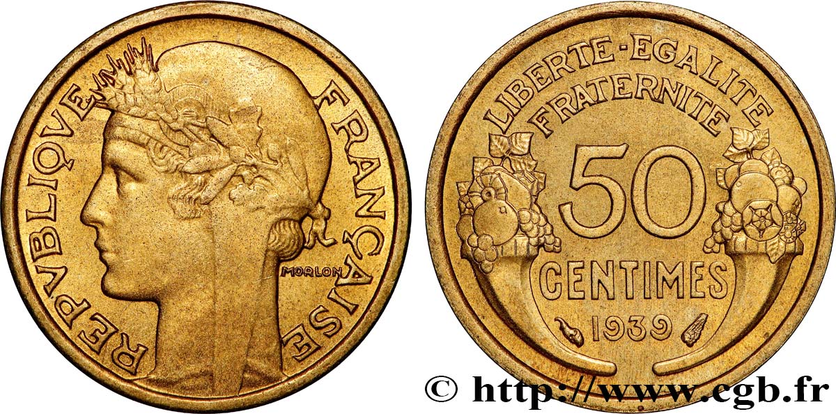 50 centimes Morlon 1939  F.192/15 FDC65