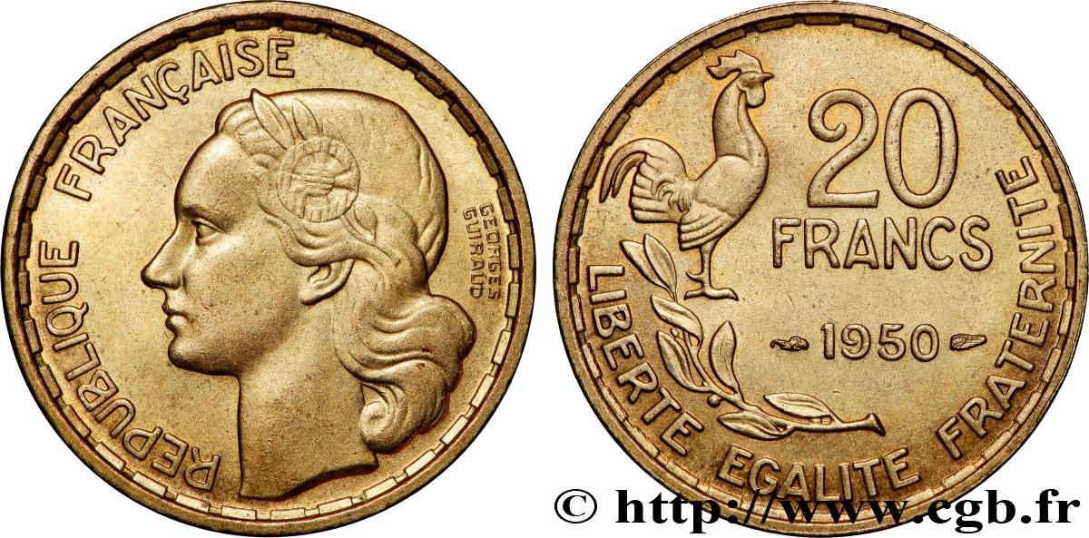 20 francs Georges Guiraud 1950 F.401/1 TTB+