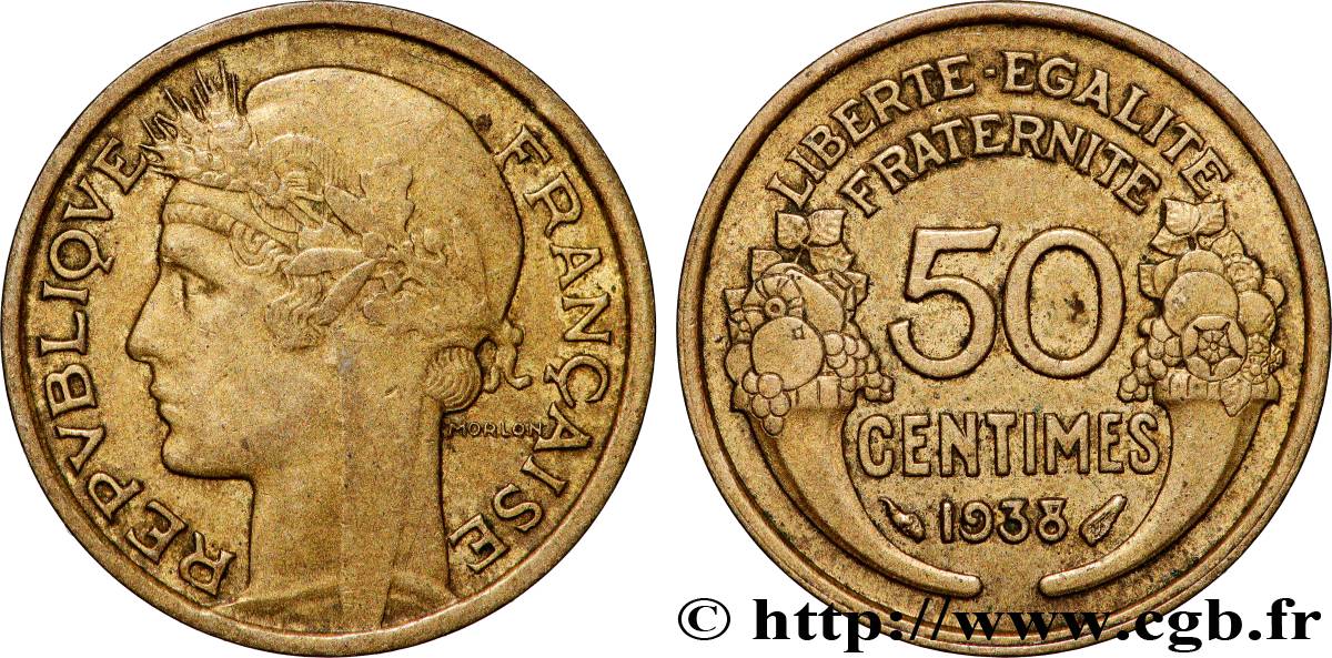 50 centimes Morlon 1938 F.192/14 SUP