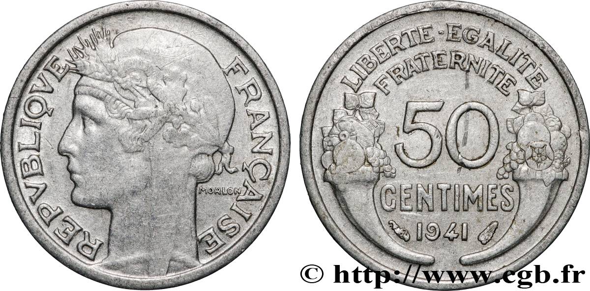 50 centimes Morlon, lourde 1941 F.193/2 VZ