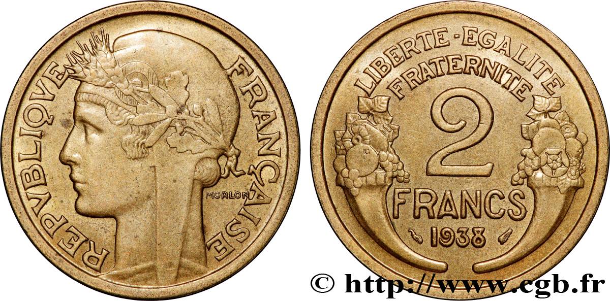 2 francs Morlon 1938 F.268/11 SUP