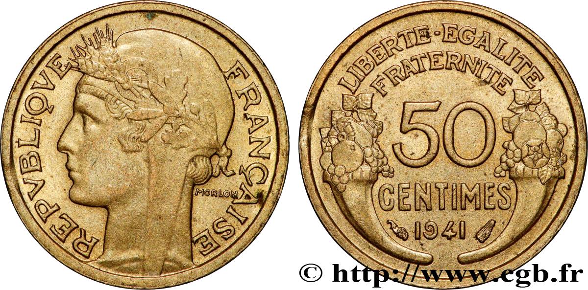50 centimes Morlon 1941 F.192/18 SUP