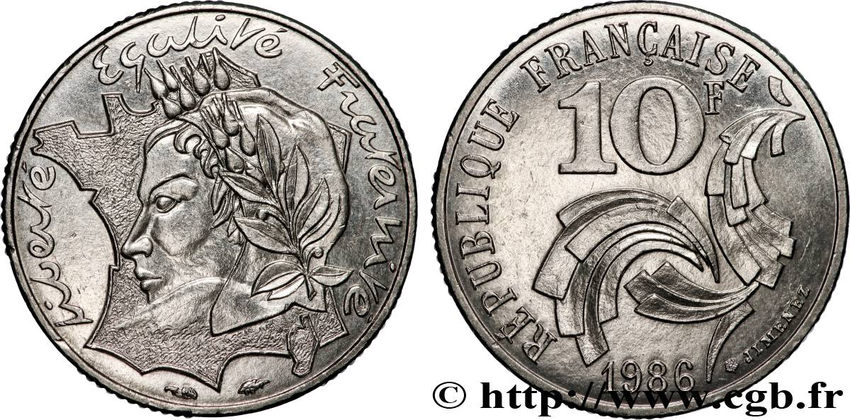 10 francs Jimenez 1986 F.373/2 SUP+