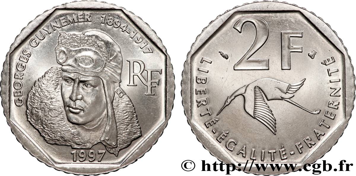 2 francs Georges Guynemer 1997 Pessac F.275/2 SPL