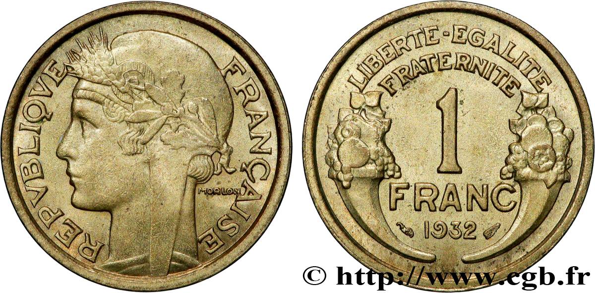 1 franc Morlon 1932 Paris F.219/3 SUP