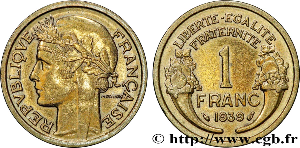 1 franc Morlon 1939 Paris F.219/10 SUP