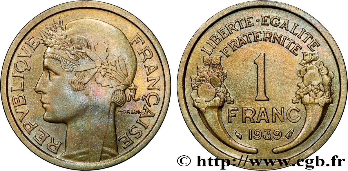 1 franc Morlon 1939 Paris F.219/10 EBC+