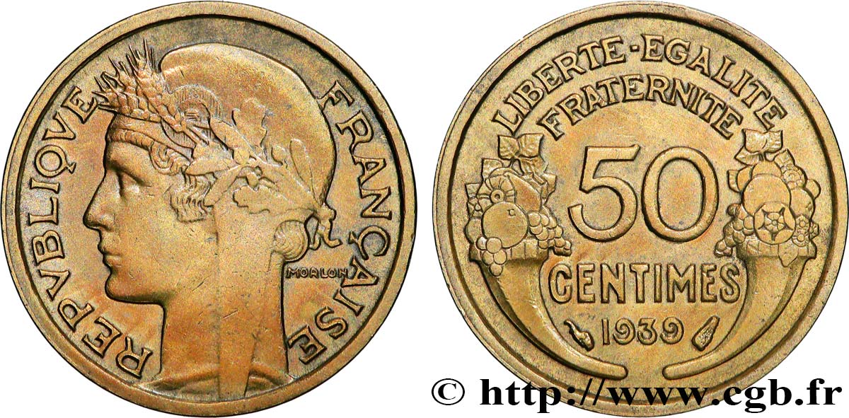 50 centimes Morlon 1939 F.192/15 SUP+