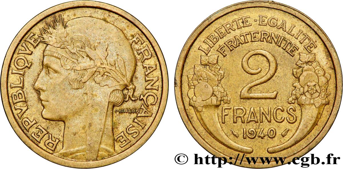 2 francs Morlon 1940 F.268/13 TTB