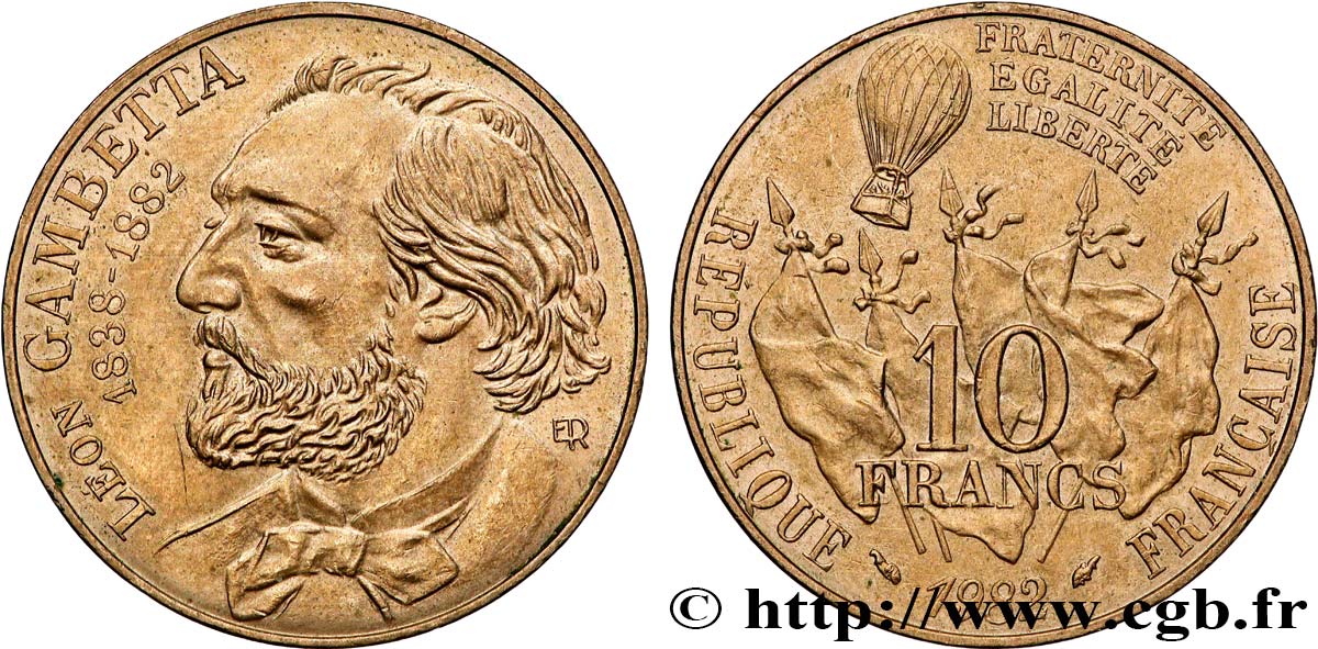 10 francs Gambetta 1982  F.366/2 SUP+
